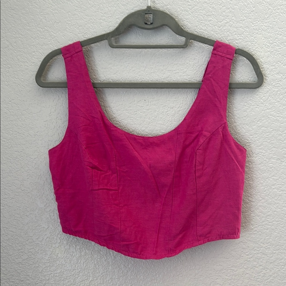 Pink Sleeveless Women's Top Size Large